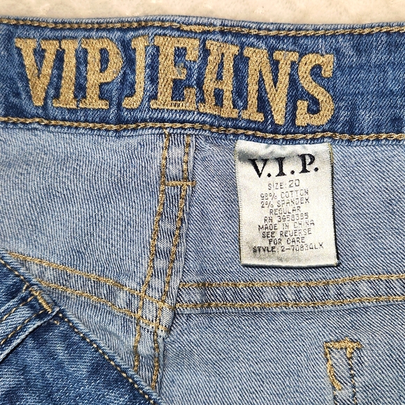 VIP JEANS DESTRUCTED COLLCTION WOMENS SIZE 20  NEW WITH TAGS - Picture 4 of 11